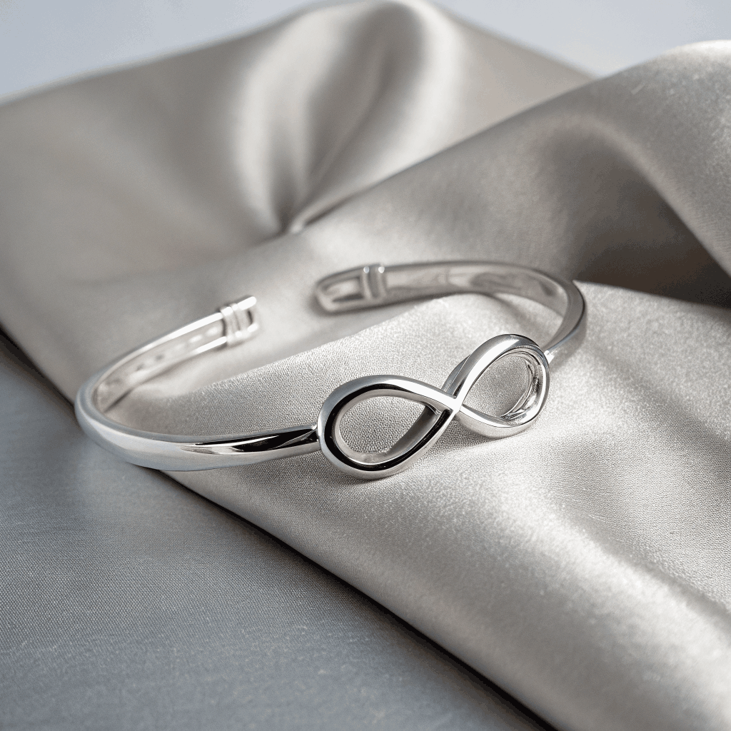 Silver Infinity Bangle – Essential Everyday Wear