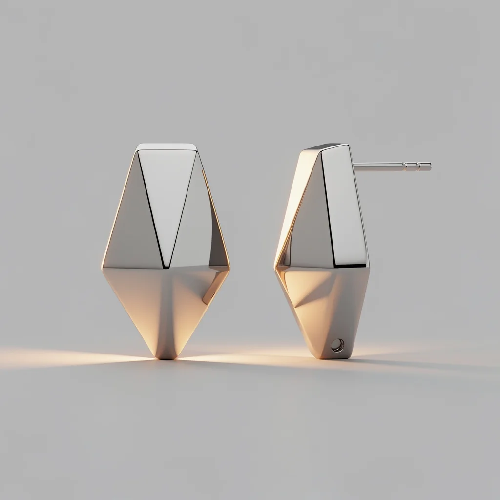 Geometric Twist Silver Earrings – Best‑Seller